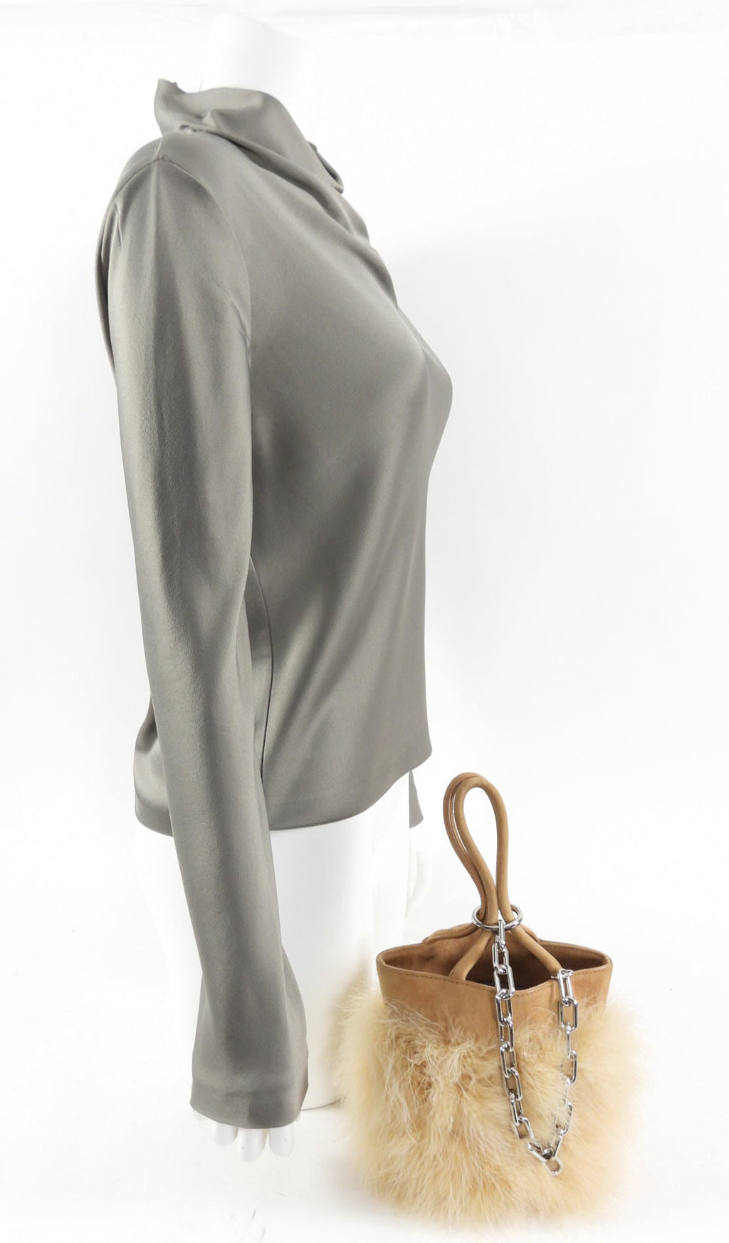 Alexander Wang Maribou Feather Roxy Bucket Bag