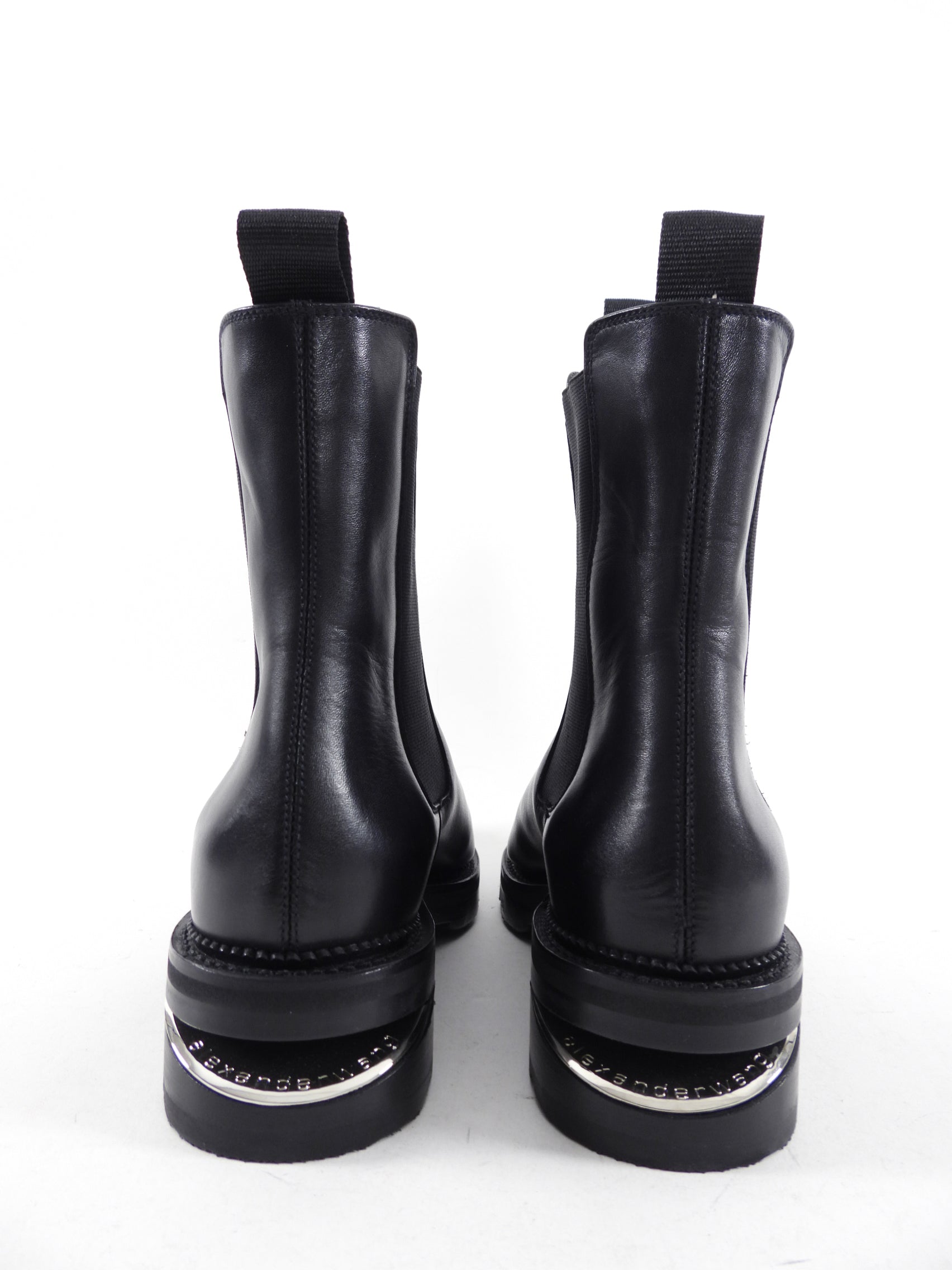 Alexander Wang Black Leather Andy Boot - 37.5