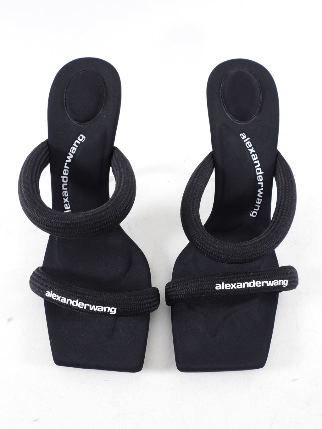 Alexander Wang Black Nylon Rope Julie Sandals - 39
