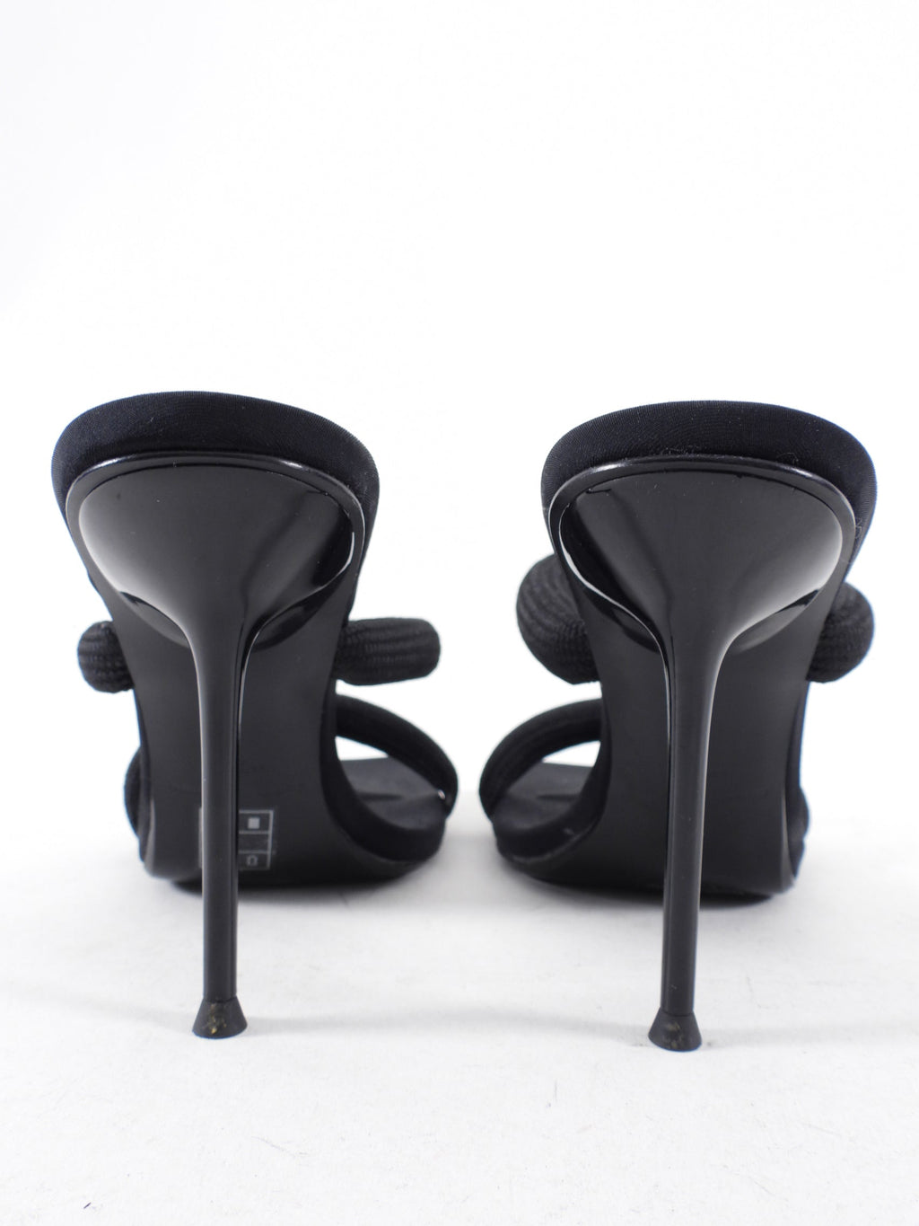 Alexander Wang Black Nylon Rope Julie Sandals - 39