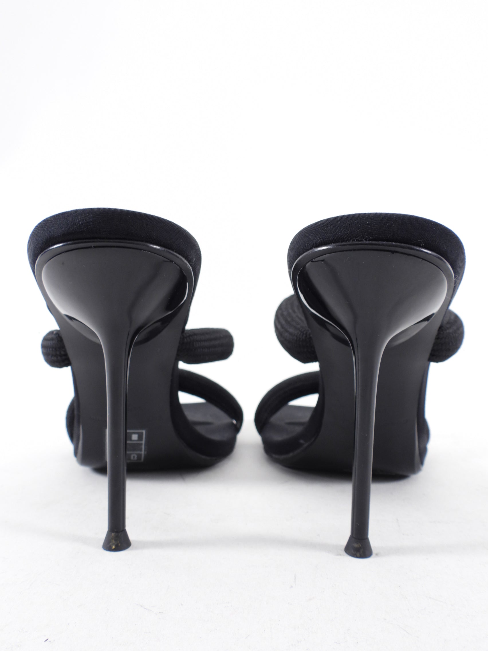 Alexander Wang Black Nylon Rope Julie Sandals - 39