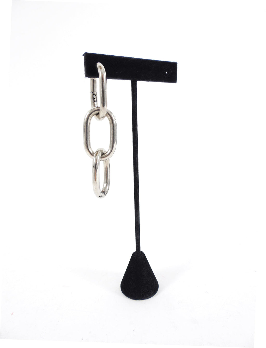 Alexander Wang Chunky 3 Loop Chain Drop Mono Earring