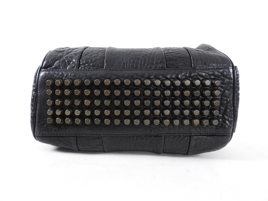 Alexander Wang Rocco Black Grained Leather Bag