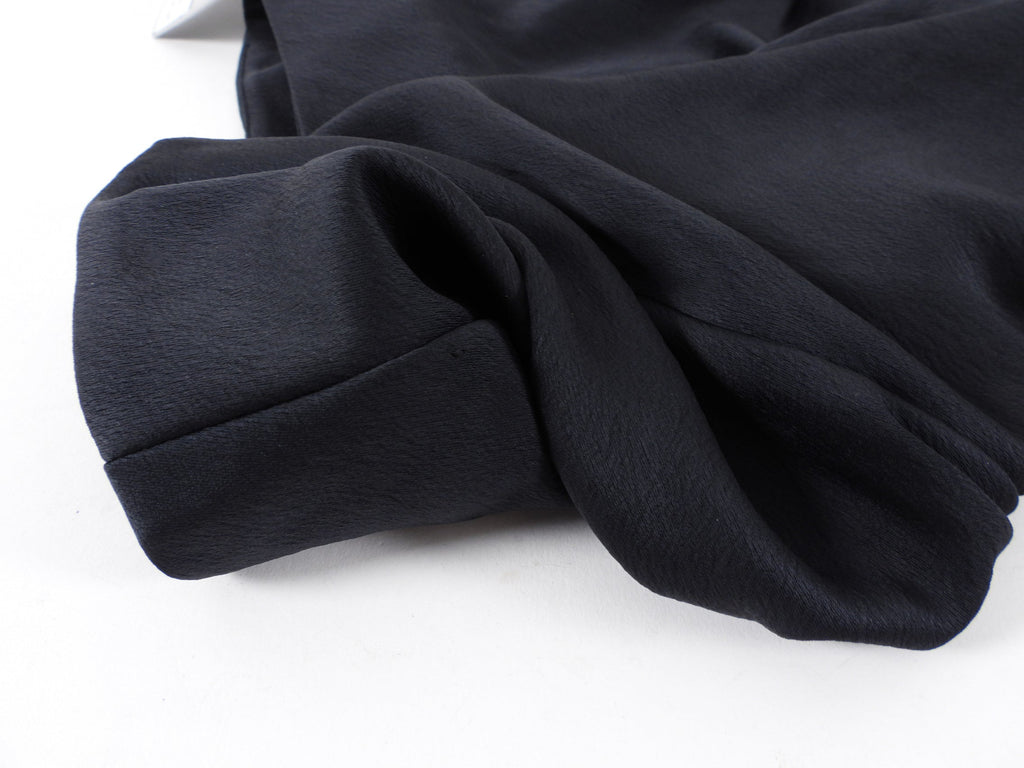 T by Alexander Wang Black Satin Midi Bias Skirt - M
