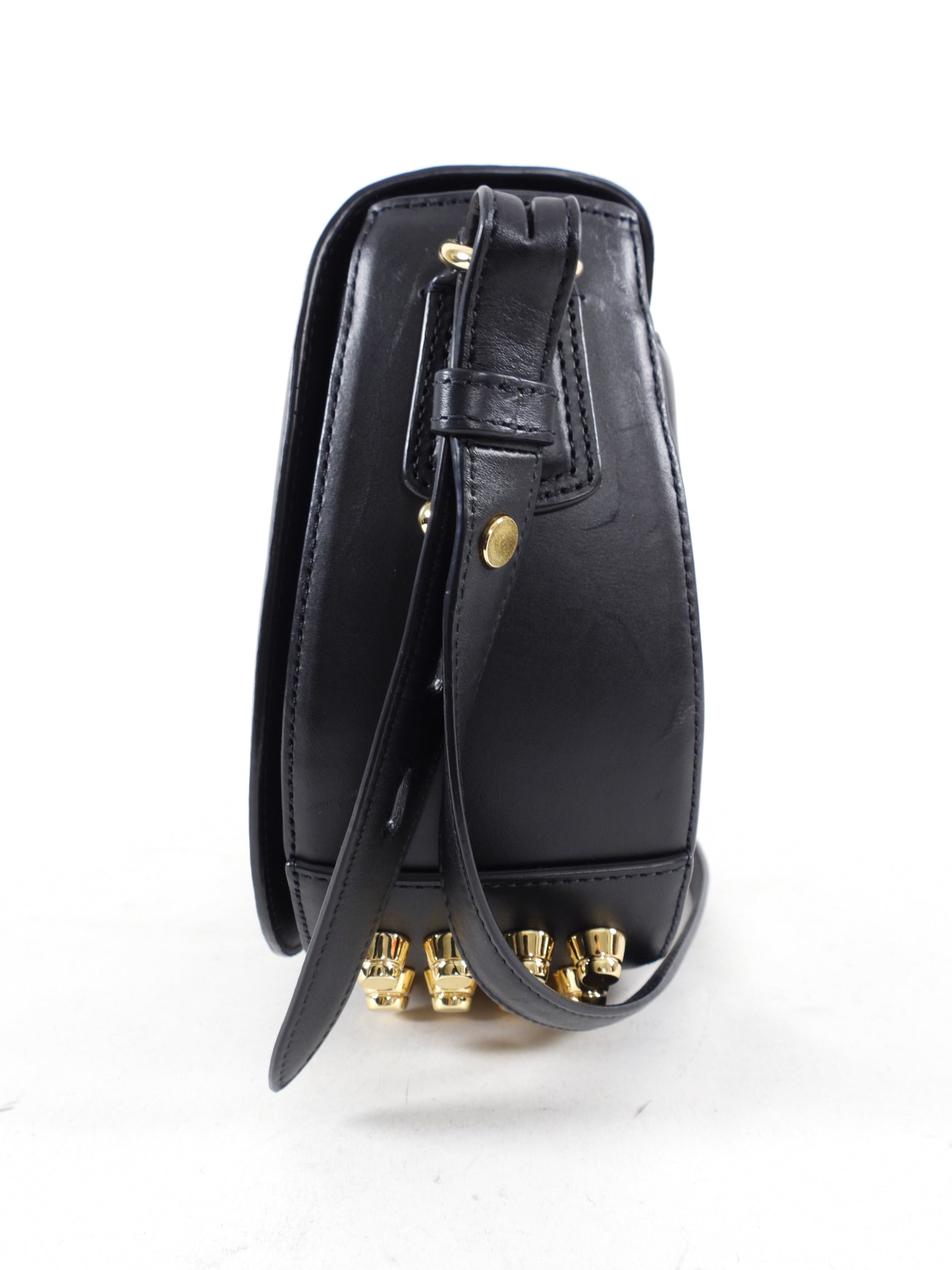 Alexander Wang Black Leather Stud Lia Bag