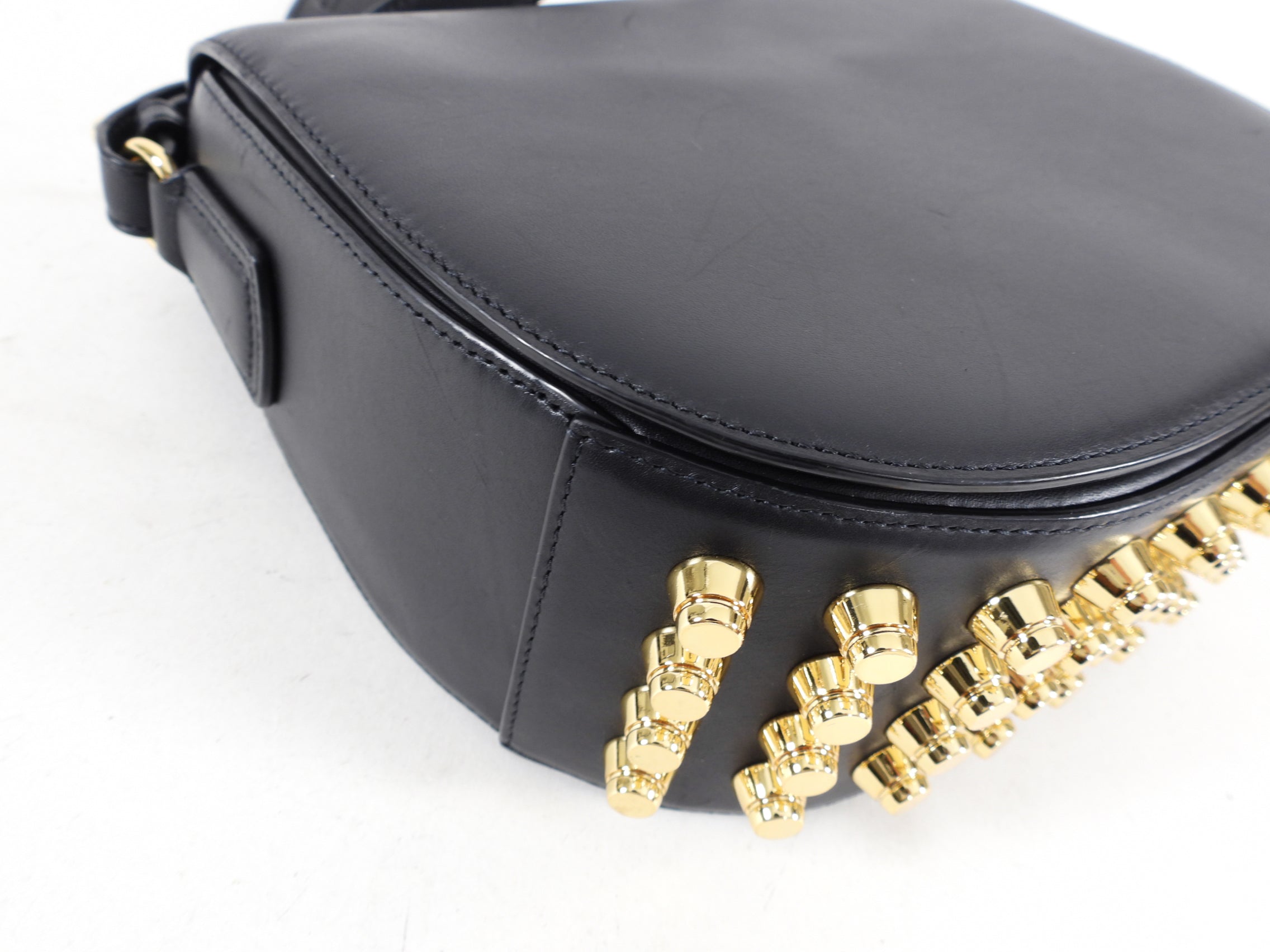 Alexander Wang Black Leather Stud Lia Bag