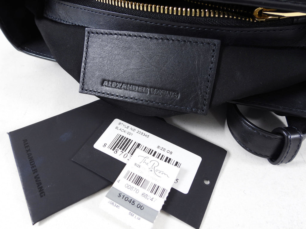 Alexander Wang Black Leather Stud Lia Bag
