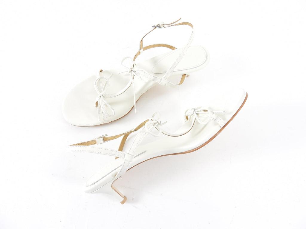 Reike Nen White Bow Sandals - 40