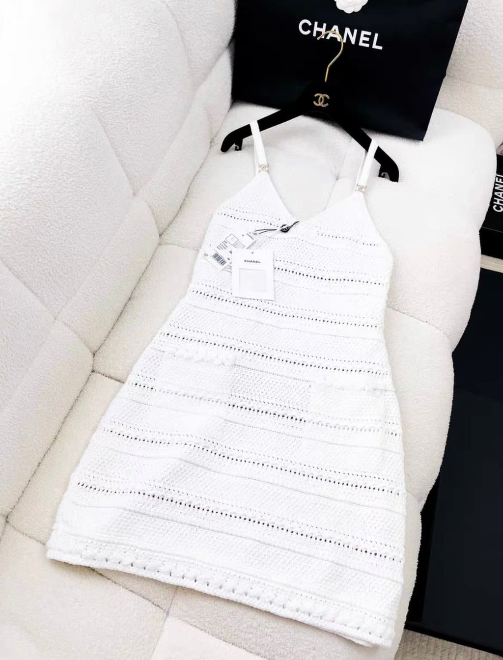 Chanel 21P Crochet dress 38FR