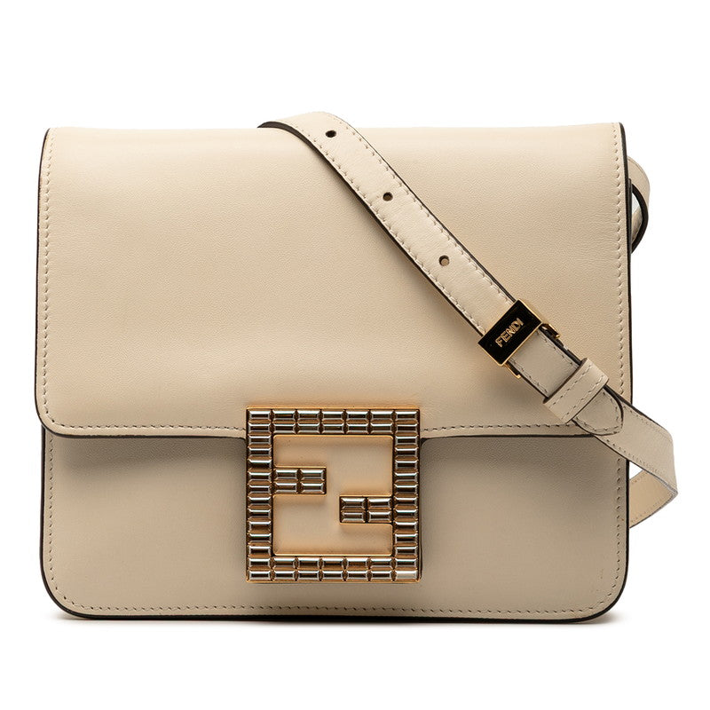 Fendi FENDI FAB Leather Shoulder Bag