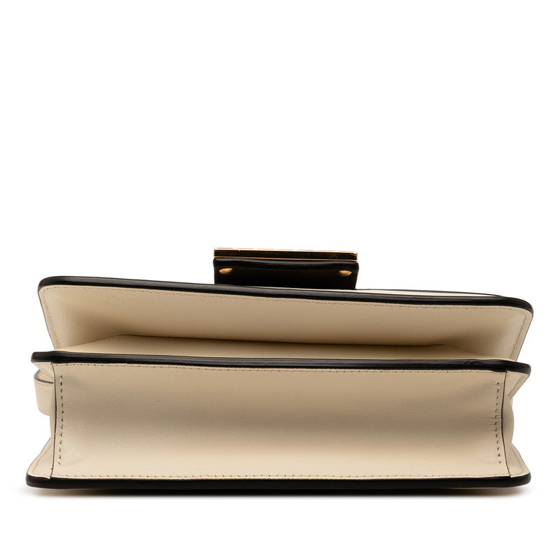 Fendi FENDI FAB Leather Shoulder Bag