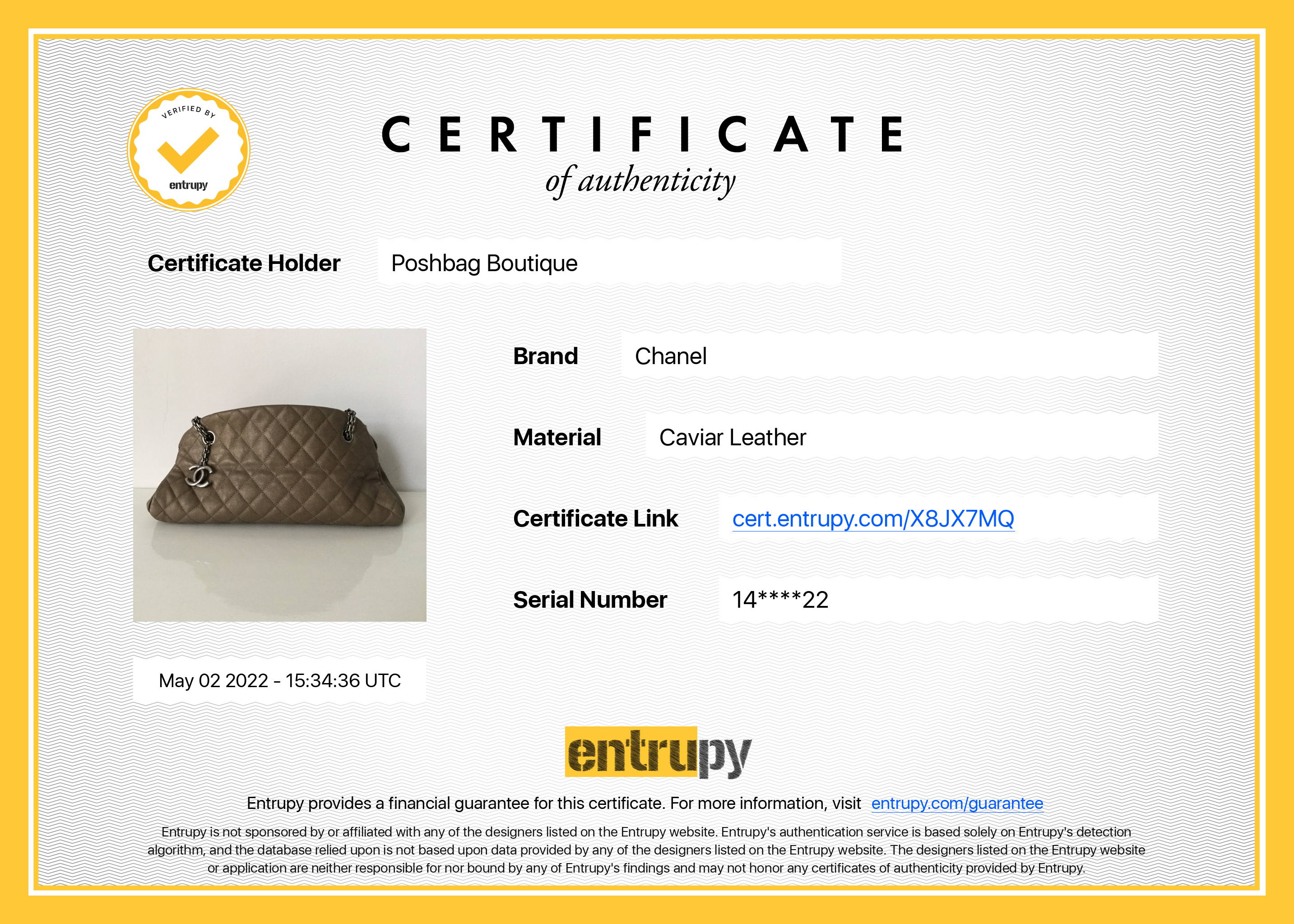 Chanel Just Mademoiselle Medium Caviar Leather Bowler Bag