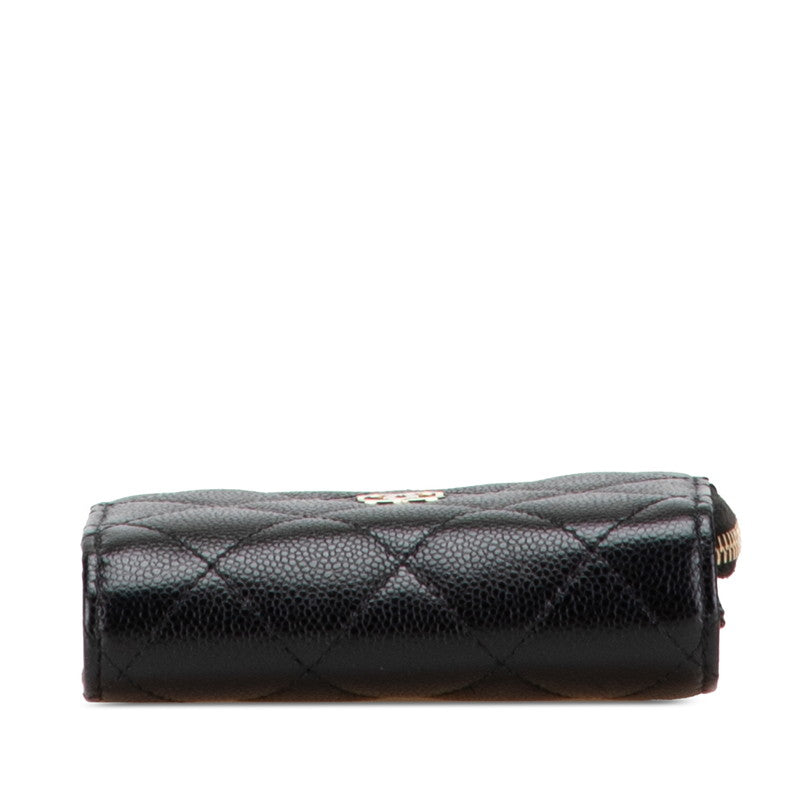 Chanel Coco Mark Matelasse Caviar Skin Trifold Wallet