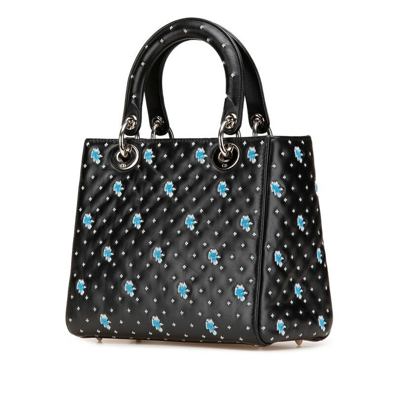 Dior Embroidery Flower Leather 2way Bag