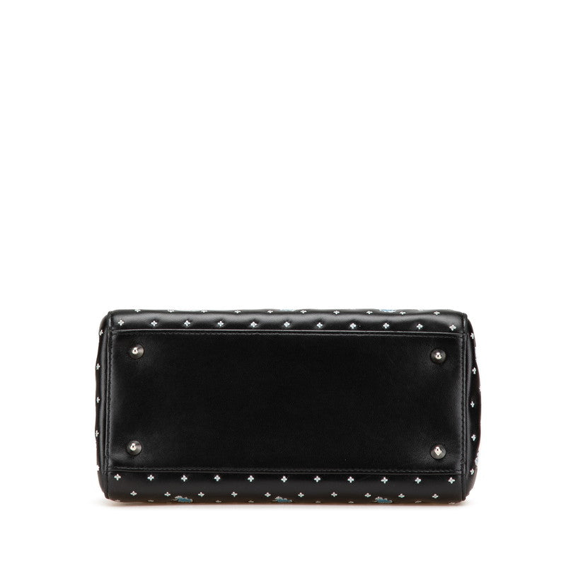 Dior Embroidery Flower Leather 2way Bag