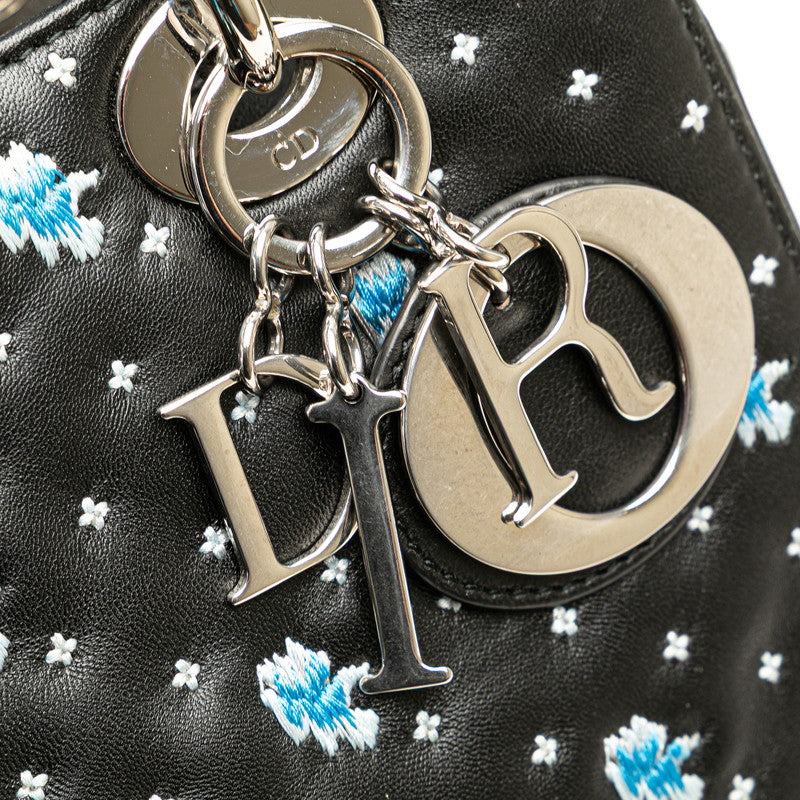 Dior Embroidery Flower Leather 2way Bag