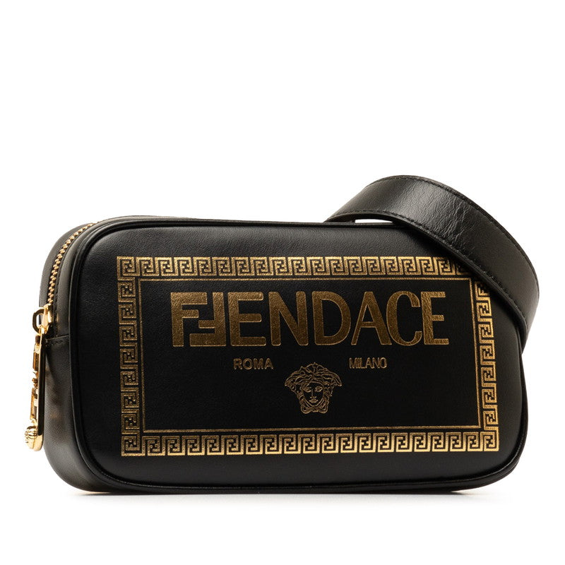 Fendi Fendace Leather Shoulder Bag