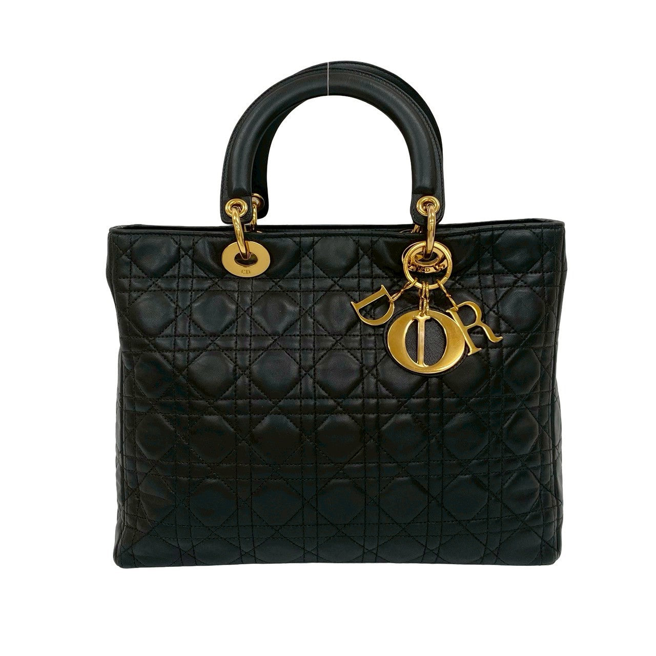Christian Dior Lady Dior Leather Handbag