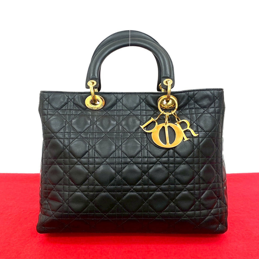 Christian Dior Lady Dior Leather Handbag