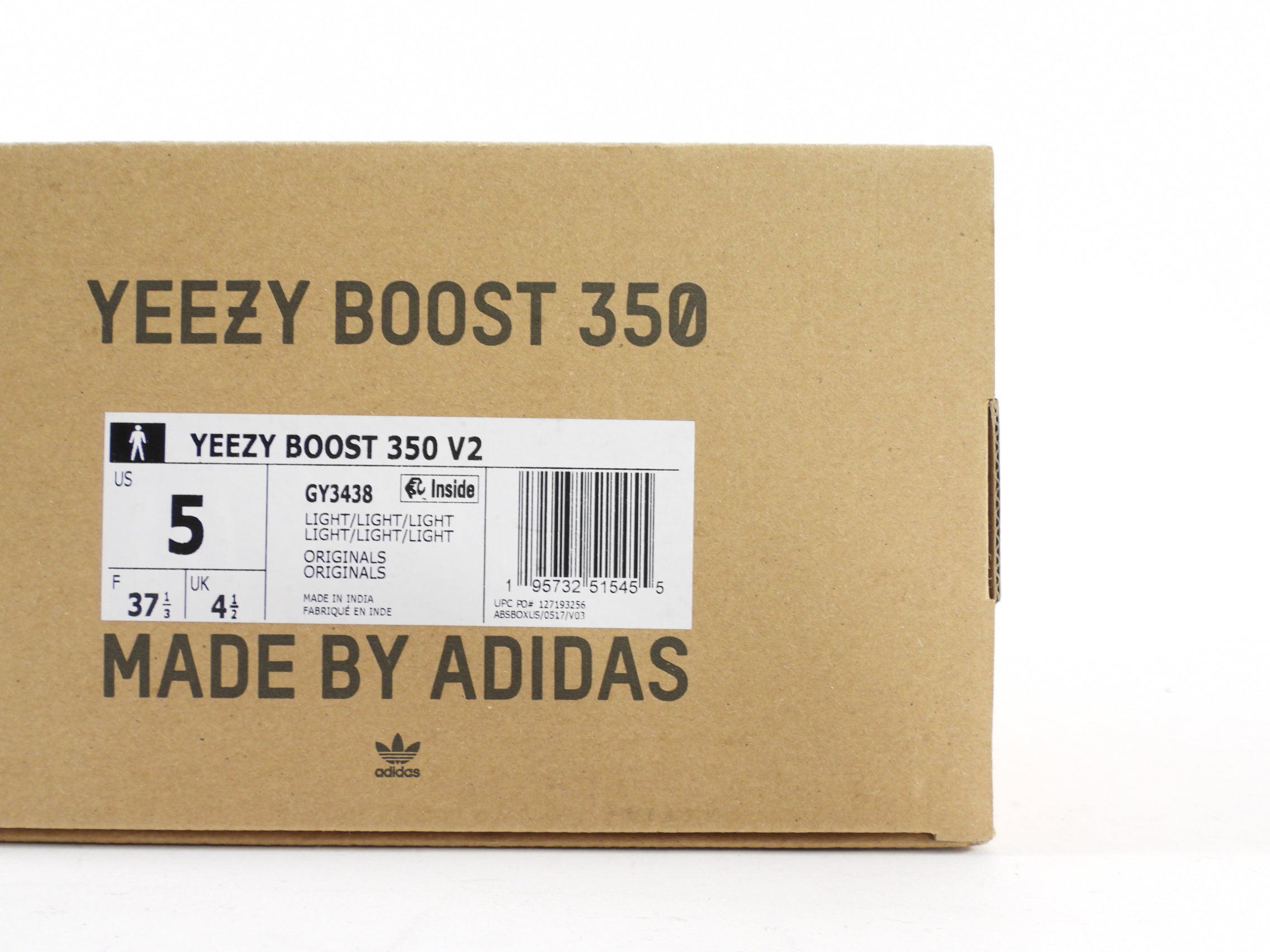 Yeezy Adidas Boost 350 V2 Womens Ecru - 37.5 / 7