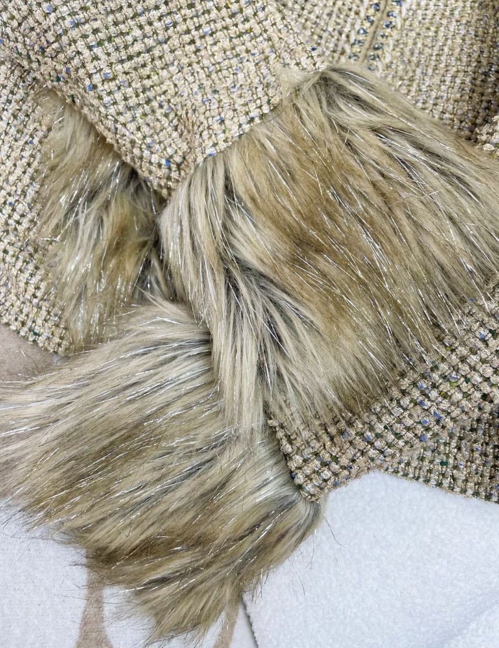 Chanel 21 Golden Fur Jacket
