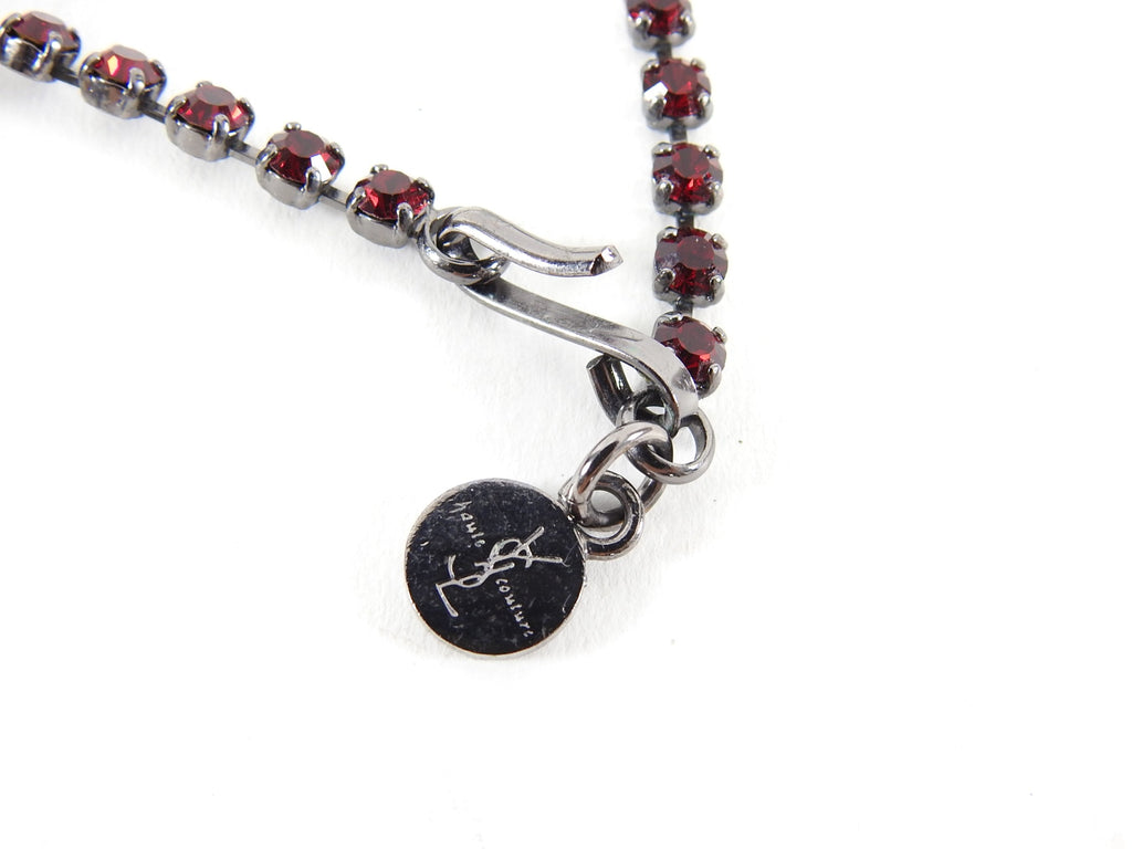 Vintage 1990 Yves Saint Laurent Haute Couture Coeur de YSL Heart Necklace