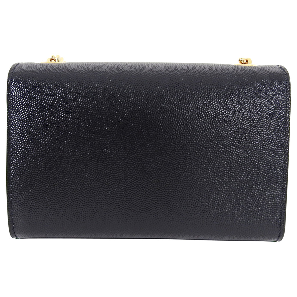 Saint Laurent Black Leather Original Small Chain Crossbody Bag