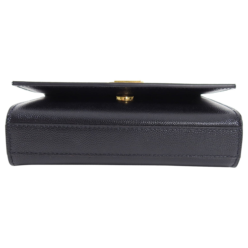 Saint Laurent Black Leather Original Small Chain Crossbody Bag