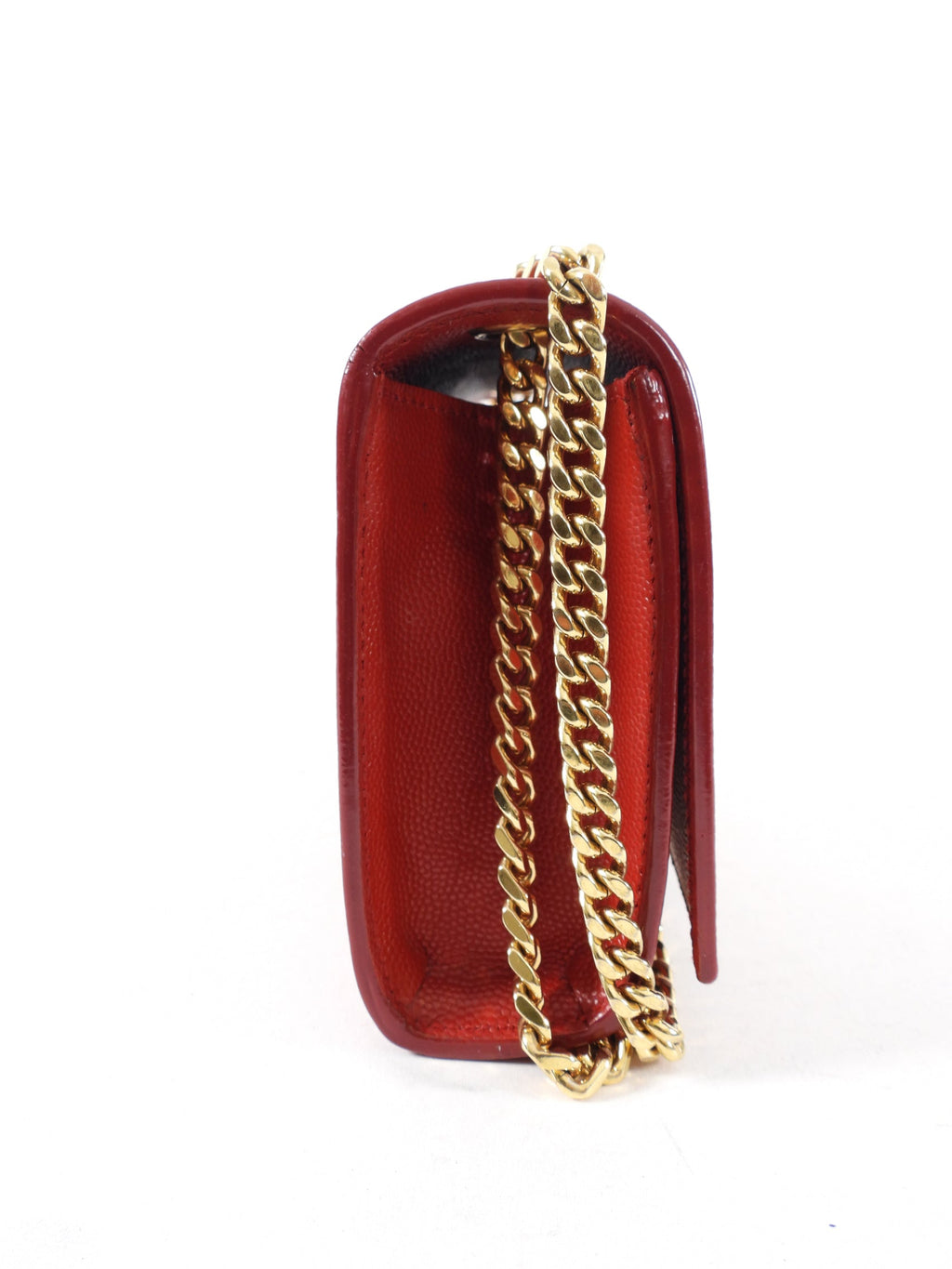 Saint Laurent Red Mini Kate Chain Strap Bag