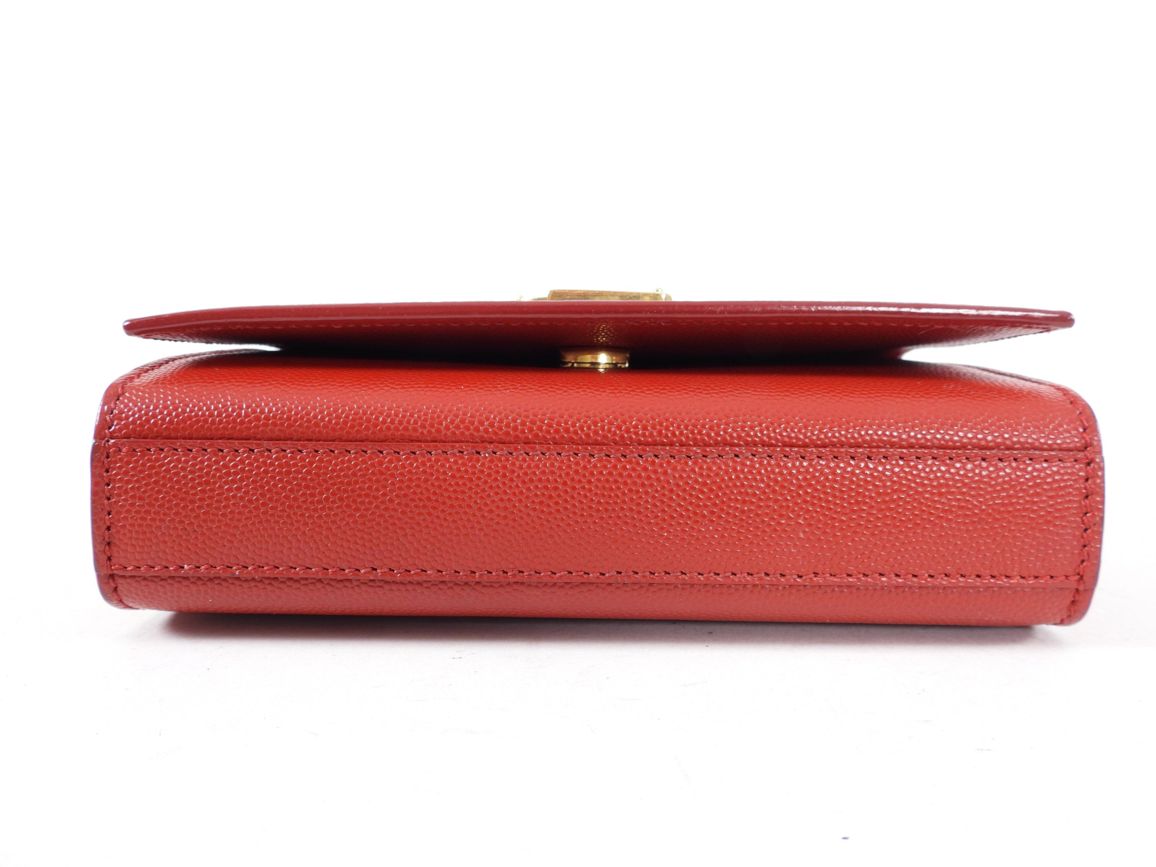 Saint Laurent Red Mini Kate Chain Strap Bag