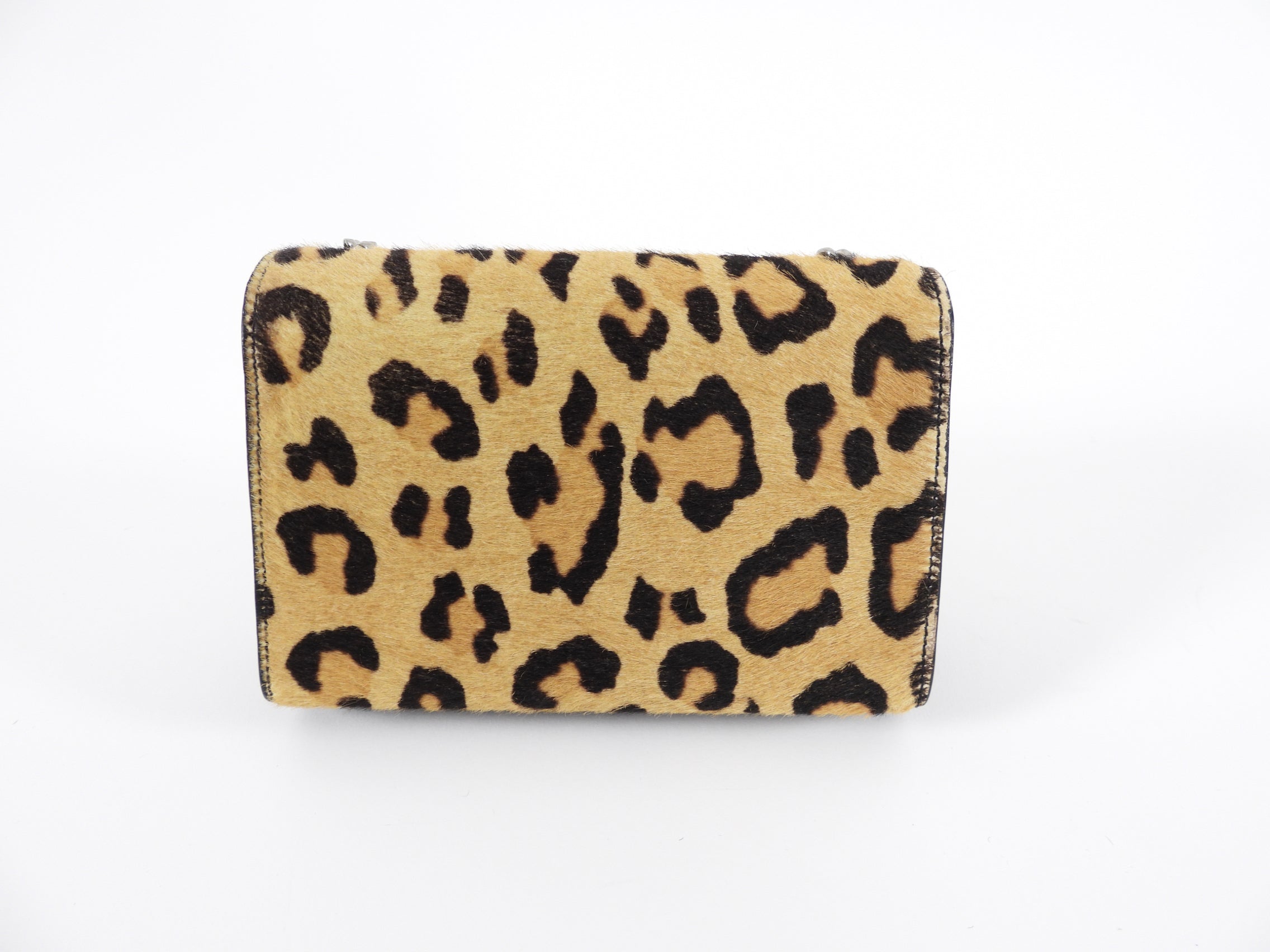 Saint Laurent Mini Calf Leopard Kate Tassel Crossbody Bag