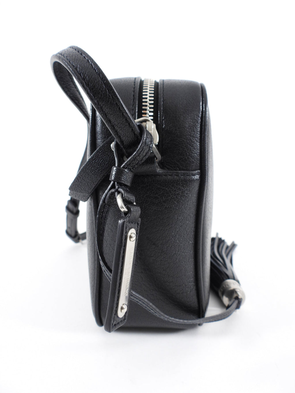 Saint Laurent Black Lambskin Lou Camera Crossbody Bag