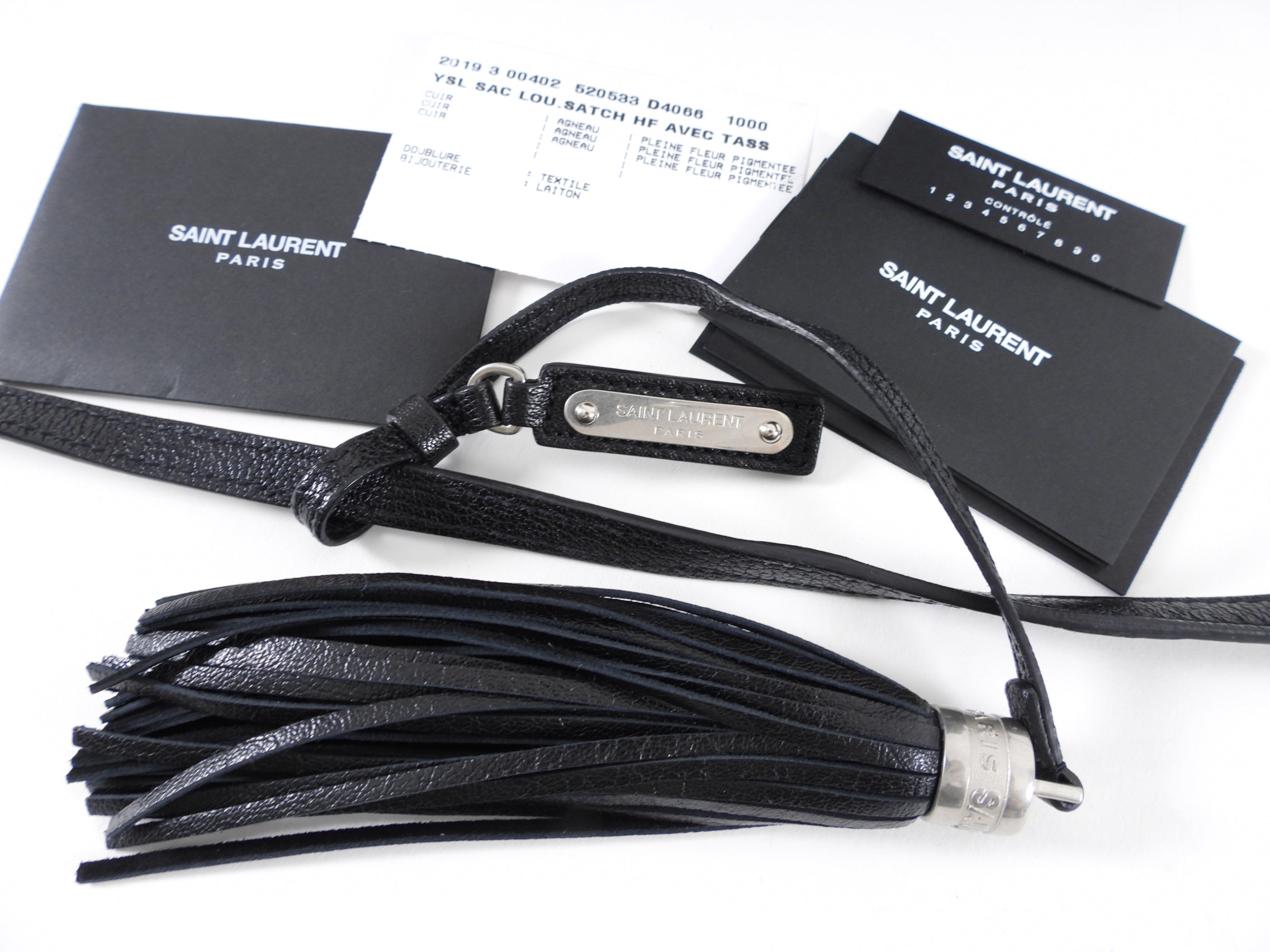 Saint Laurent Black Lambskin Lou Camera Crossbody Bag
