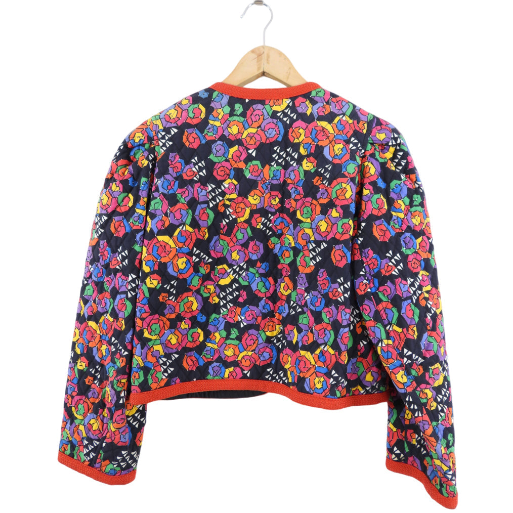 Yves Saint Laurent Rive Gauche Vintage 1980's Multicolour Quilt Jacket