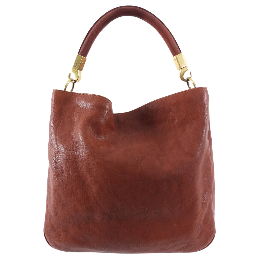 Yves Saint Laurent Rust Leather Roady Hobo Bag