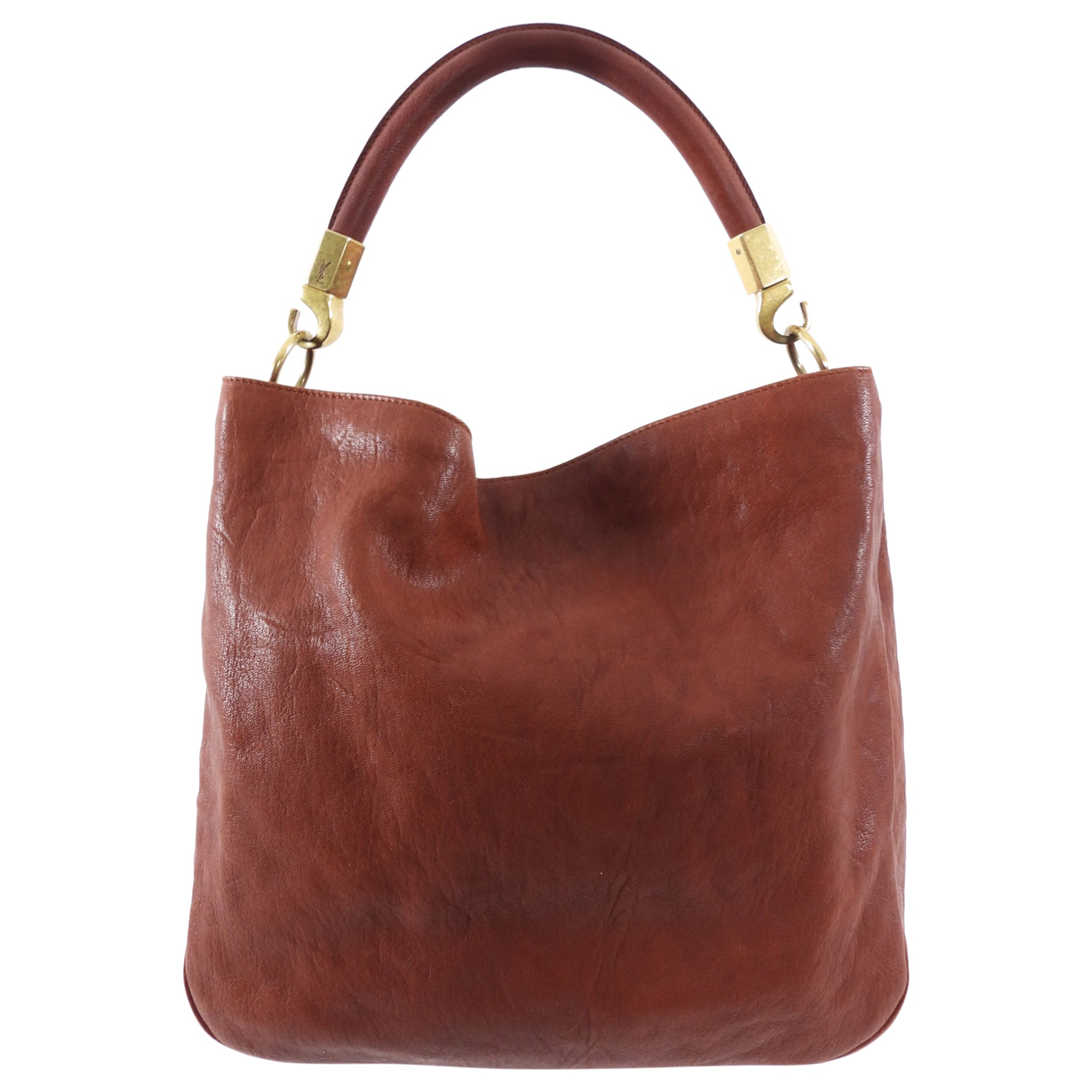Yves Saint Laurent Rust Leather Roady Hobo Bag