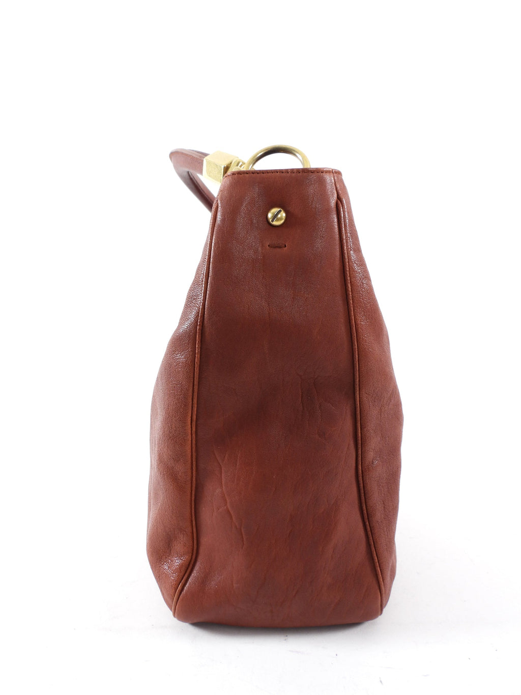 Yves Saint Laurent Rust Leather Roady Hobo Bag