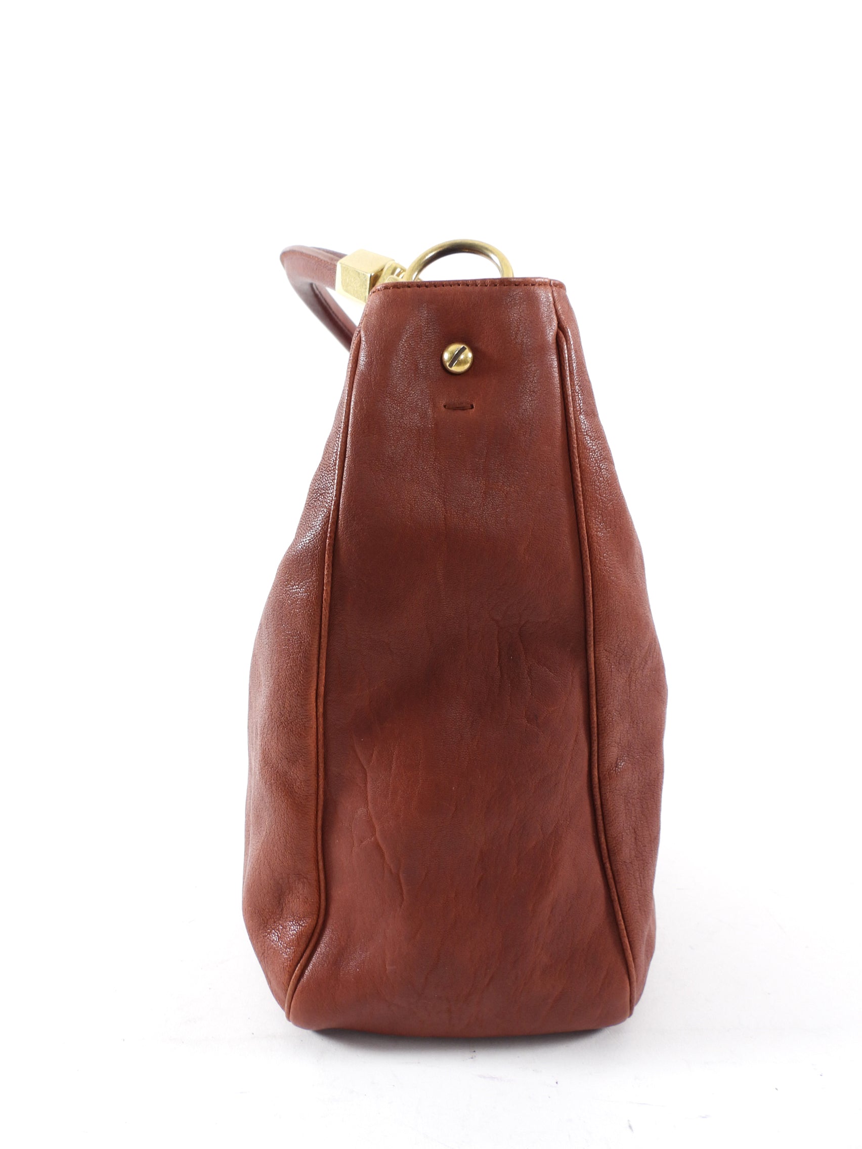 Yves Saint Laurent Rust Leather Roady Hobo Bag