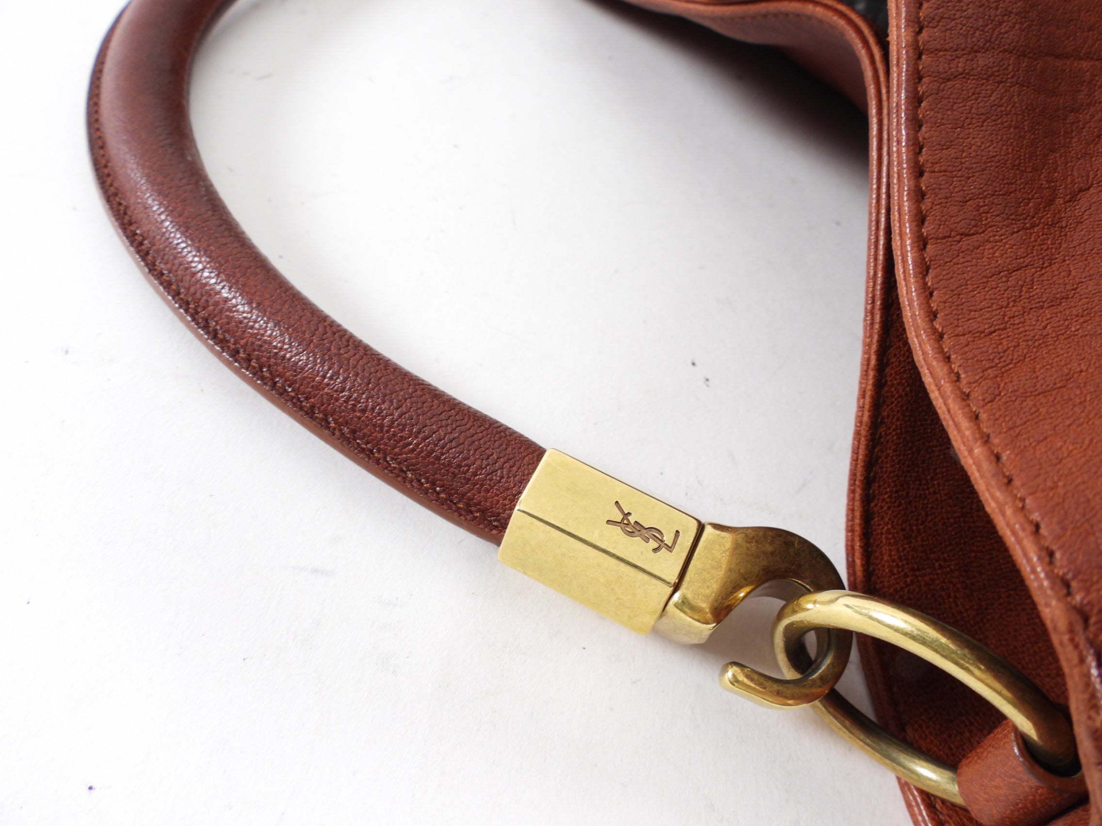 Yves Saint Laurent Rust Leather Roady Hobo Bag