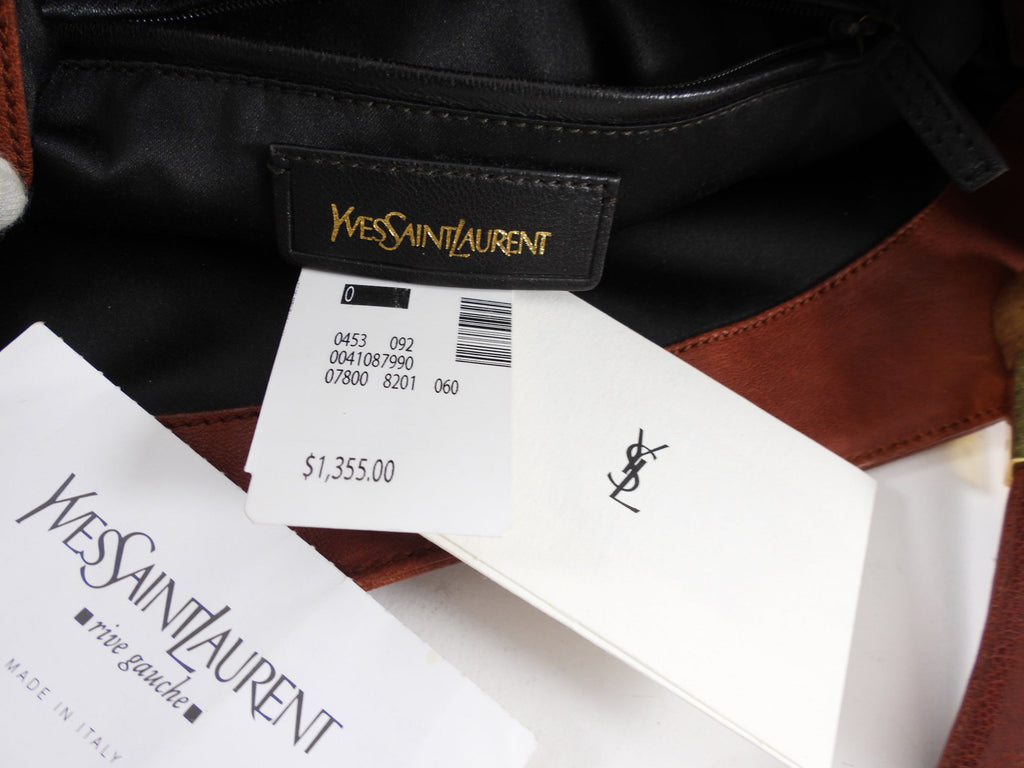 Yves Saint Laurent Rust Leather Roady Hobo Bag