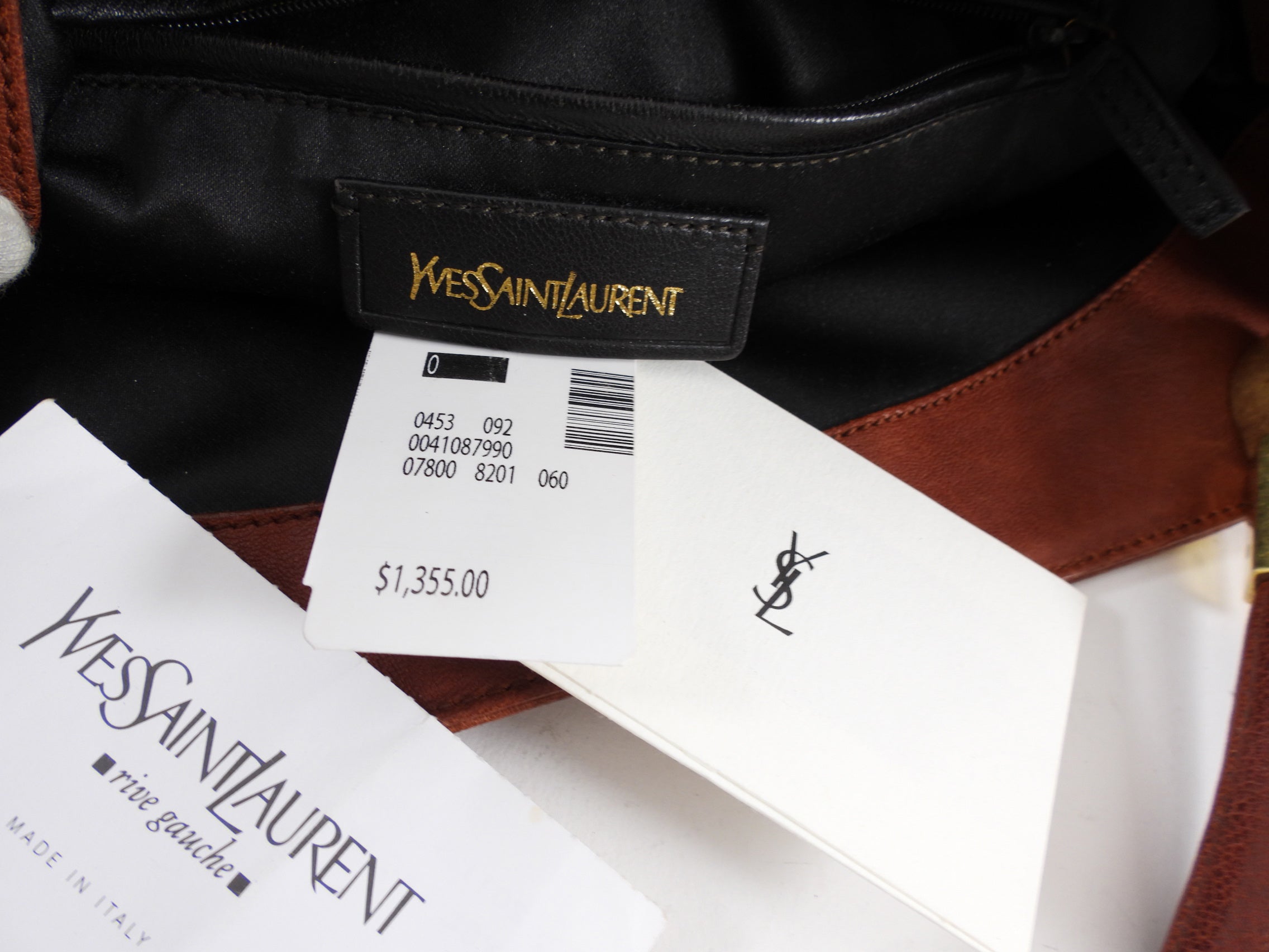 Yves Saint Laurent Rust Leather Roady Hobo Bag