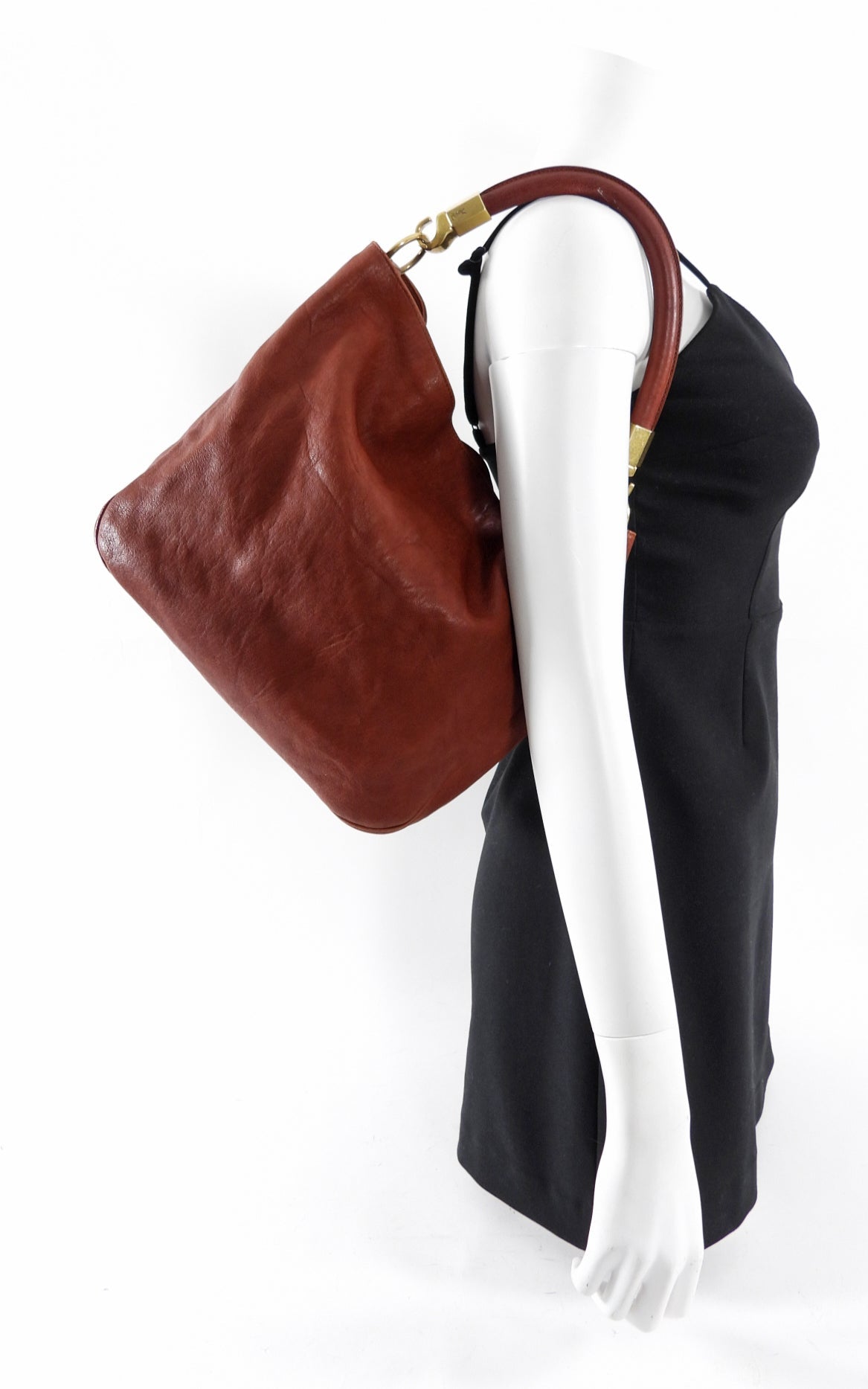 Yves Saint Laurent Rust Leather Roady Hobo Bag