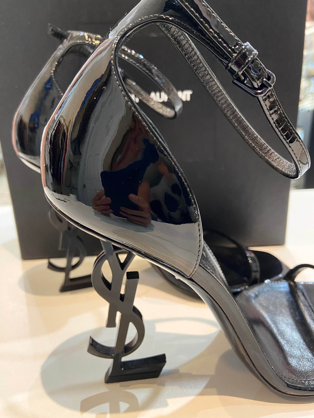 YSL OPYUM ANKLE STRAP PUMP