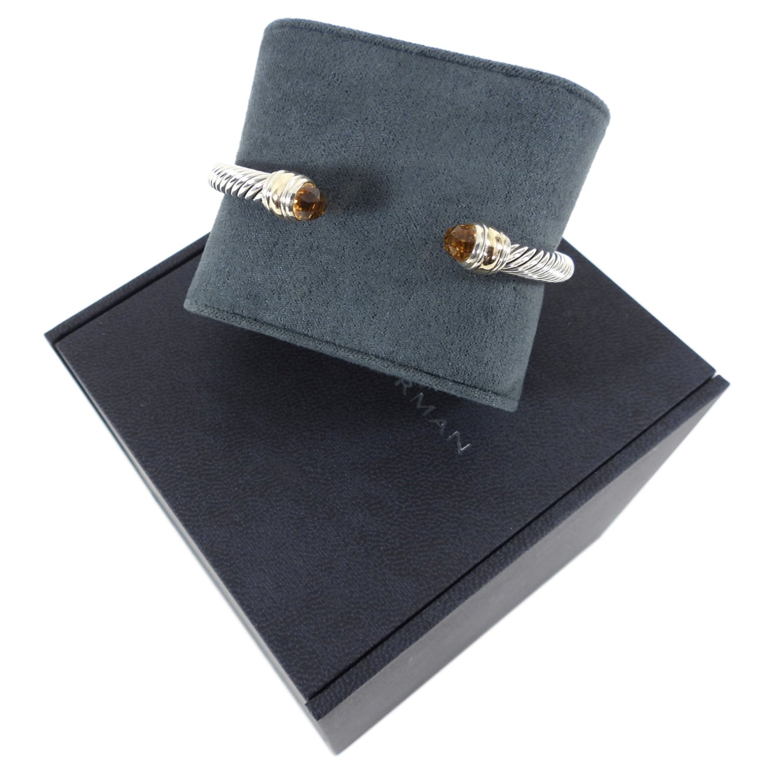 David Yurman Classic Cable 5mm Citrine Cuff Bracelet