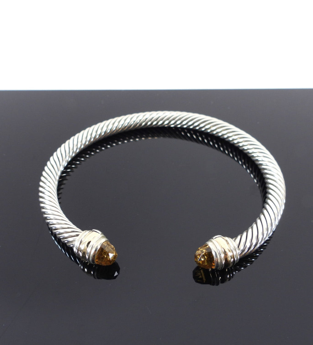 David Yurman Classic Cable 5mm Citrine Cuff Bracelet