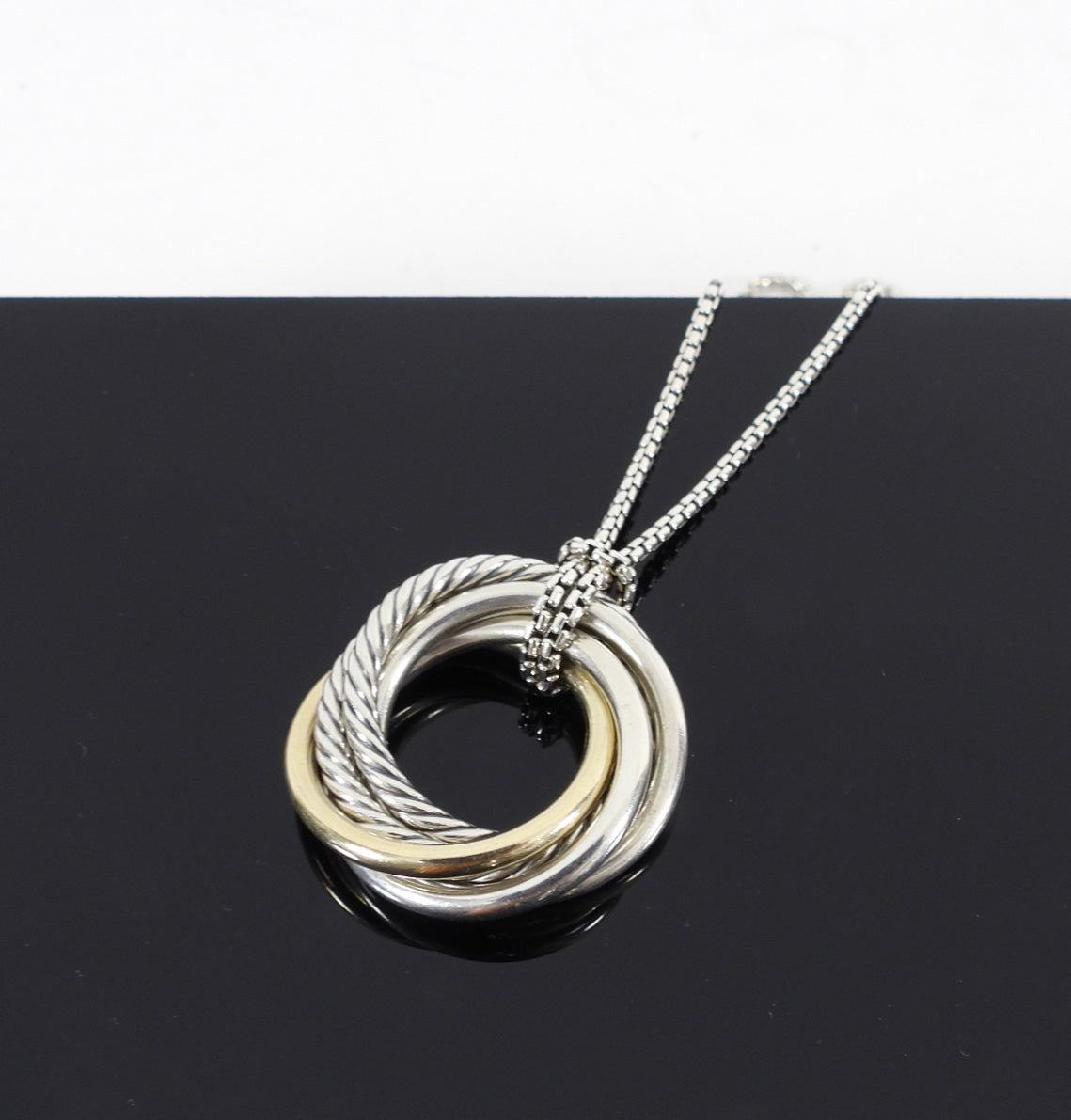 David Yurman Crossover Sterling Pendant Necklace