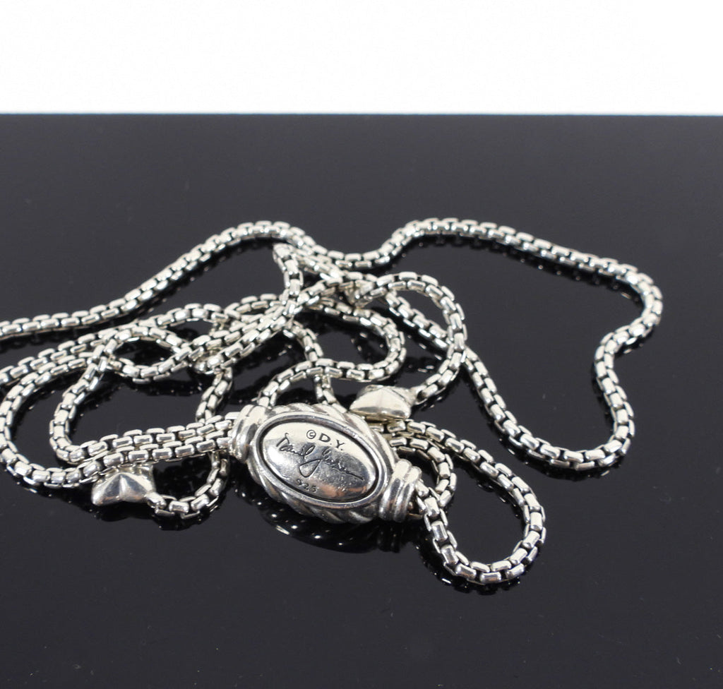 David Yurman Crossover Sterling Pendant Necklace