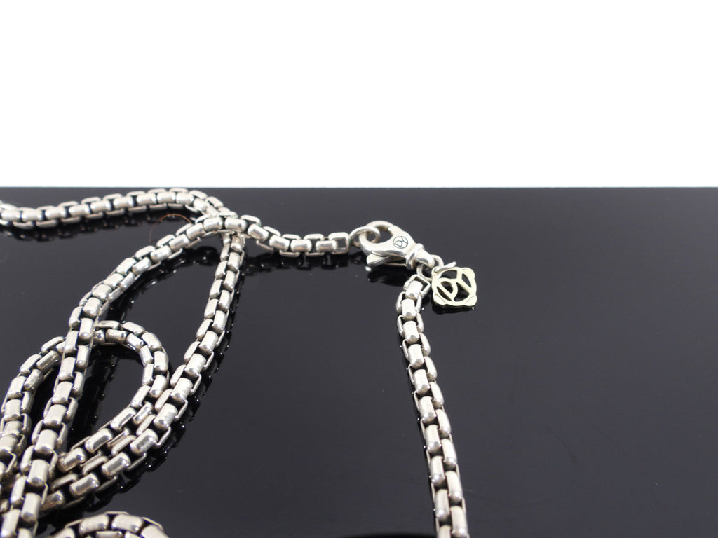 David Yurman Sterling Silver Extra Long Cable Necklace - 72"