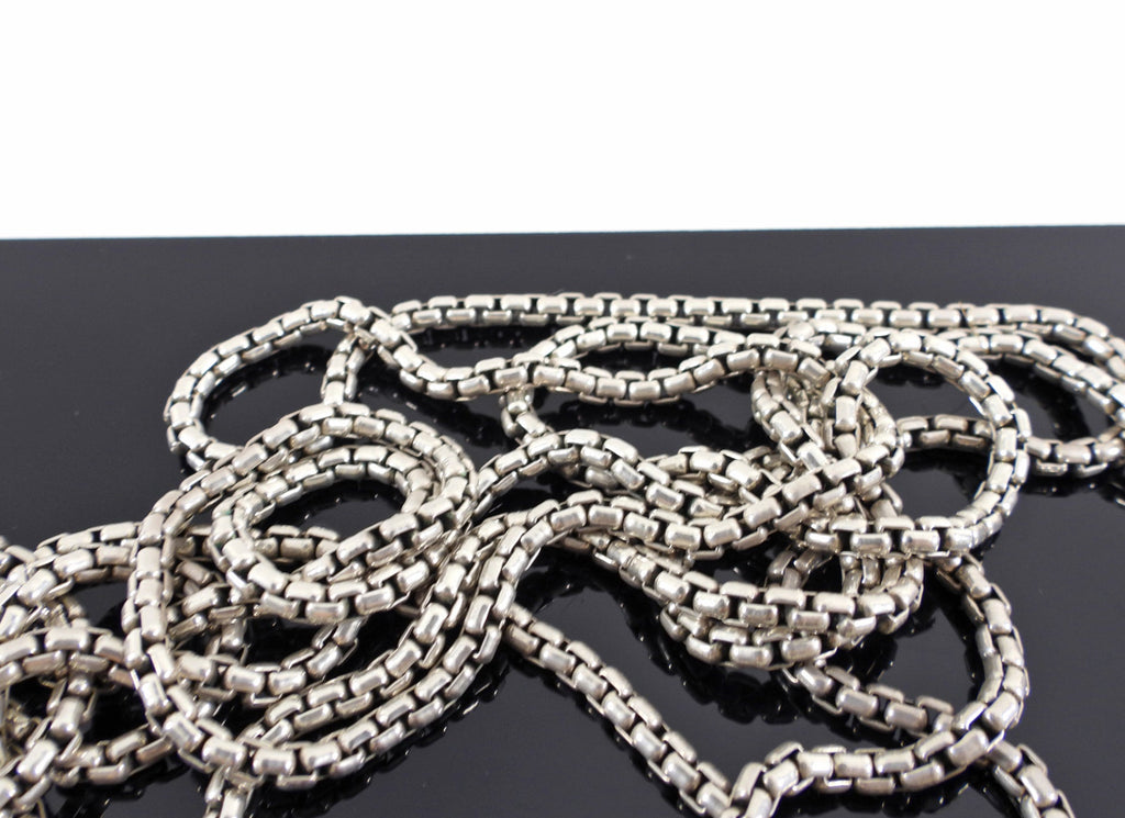 David Yurman Sterling Silver Extra Long Cable Necklace - 72"