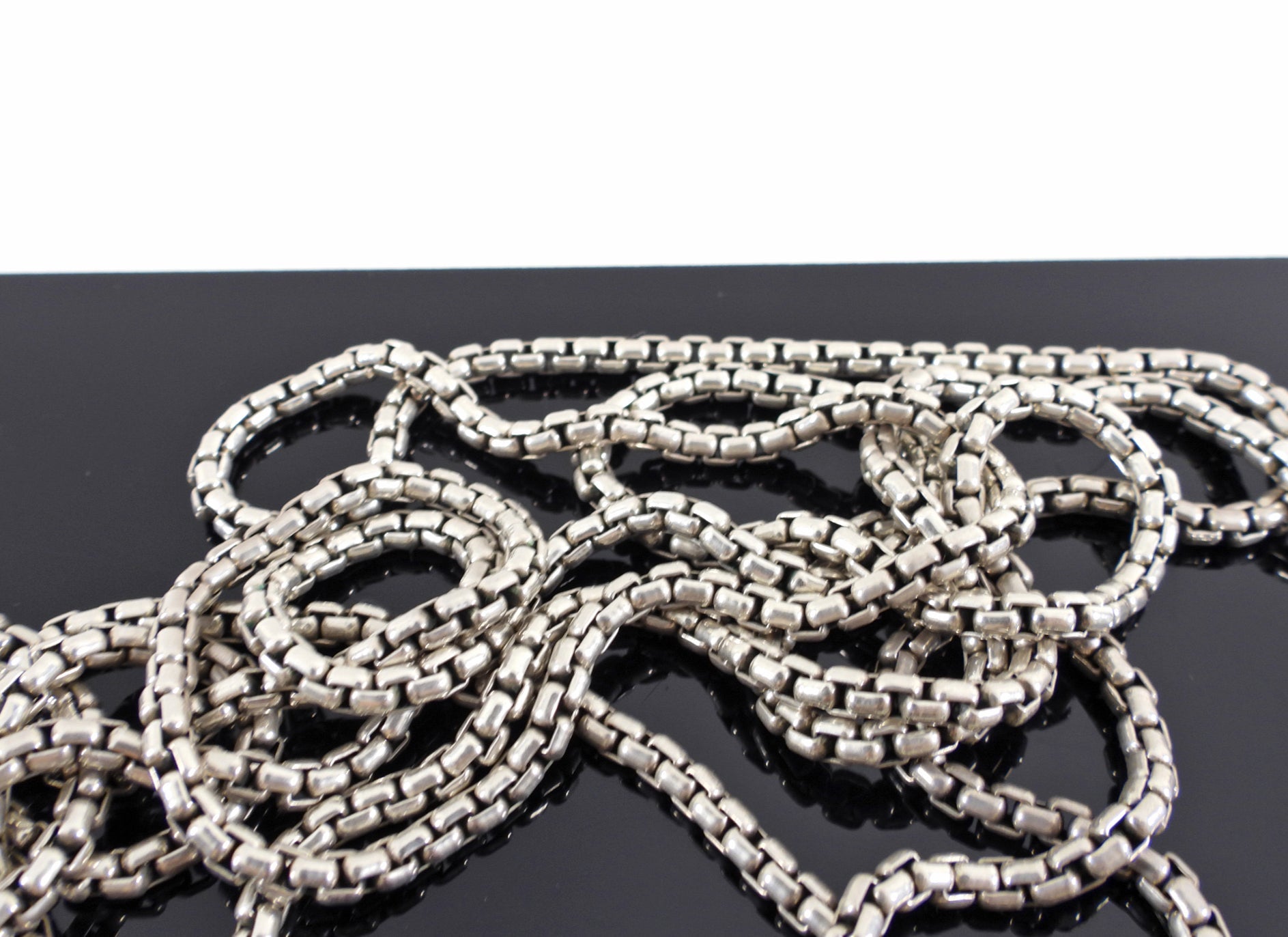 David Yurman Sterling Silver Extra Long Cable Necklace - 72"